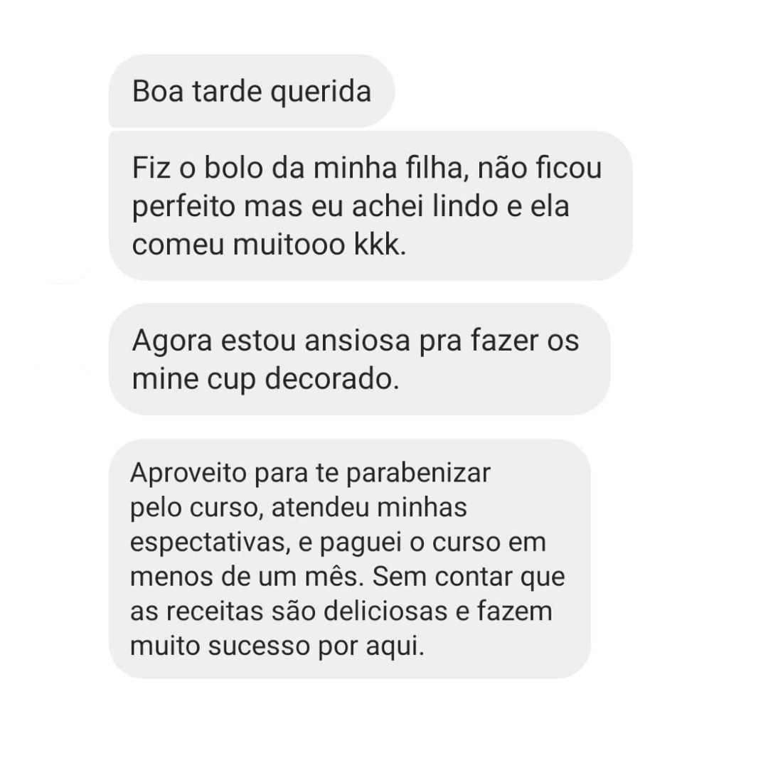Depoimento de aluna: faturamento crescendo mês a mês desde que começou o curso